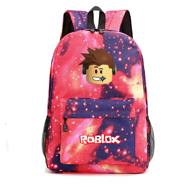 Roblox Reppu Mochila Lasten Tilavat Laukut-2 Starry sky red 2