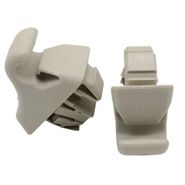 2 st Solskydd Krok Hållare Clip MR779704 MR779705 för Mitsubishi Montero MK3 Pajero 2000-2006 Solvis Beige