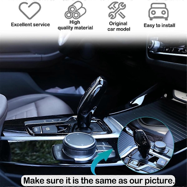 För BMW 5 7-serie G30 G11 G12 X3 X4 G01 G02 Bil Växelspak Knopp Dekor Skydd Trim Interiör Tillbehör Black