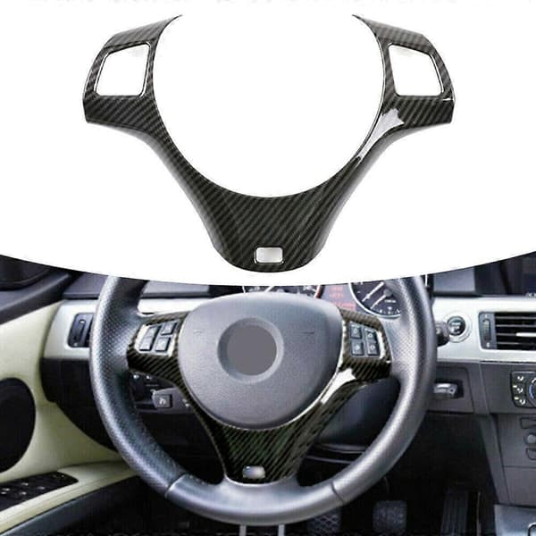 Dekorasjonsdeksel for ratt i bilens interiør For-BMW 3-serie E90 E92 E93 2005-2012 LHD