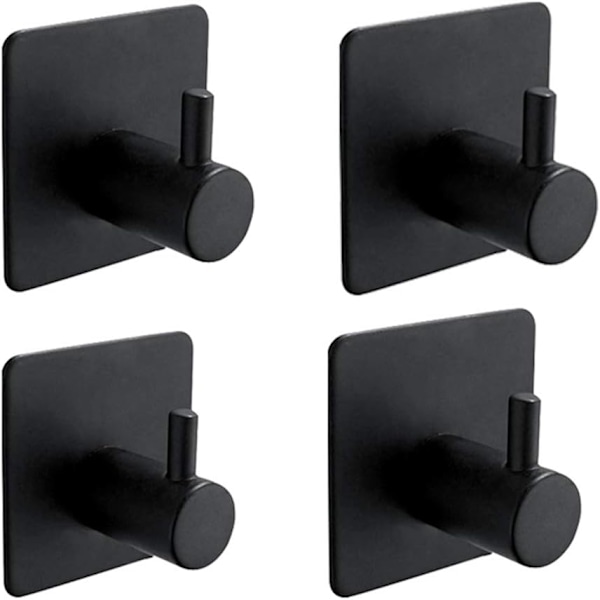 Keittiön ripustin, liimattava, veden- ja sormenjälkienkestävä Black Square