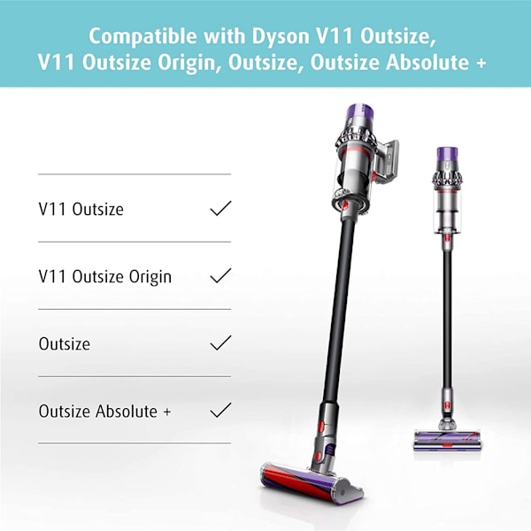1 stk. HEPA-filtre til Dyson V11 Outsize, V11 Outsize Origin, Outsize, Outsize Absolute+ støvsuger, reservedele 970422-01