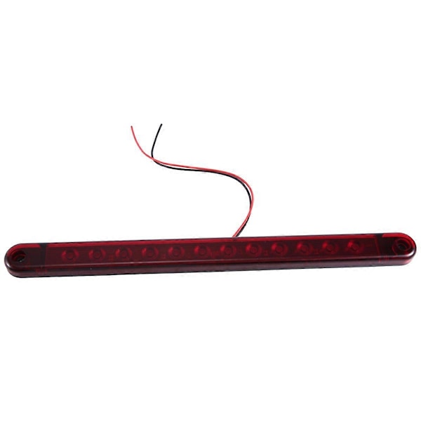 12LED Stopplys Baklys 12V Bremselys Bar Lastebil Tilhenger Lorry Buss Bremse Identifikasjonslys