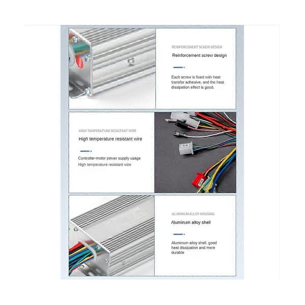 48V 60V 450W Nav Motor Controller 9Mos MAX 25A til Elcykel E-Scooter Motorcykel Bldc Motor Co