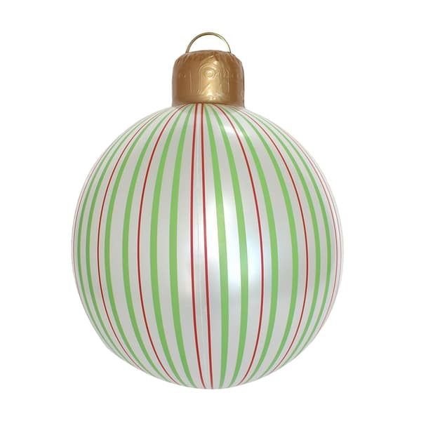 Oppustelig julekugle-dekoration 40 cm, vandtæt PVC-pynt til haven Green