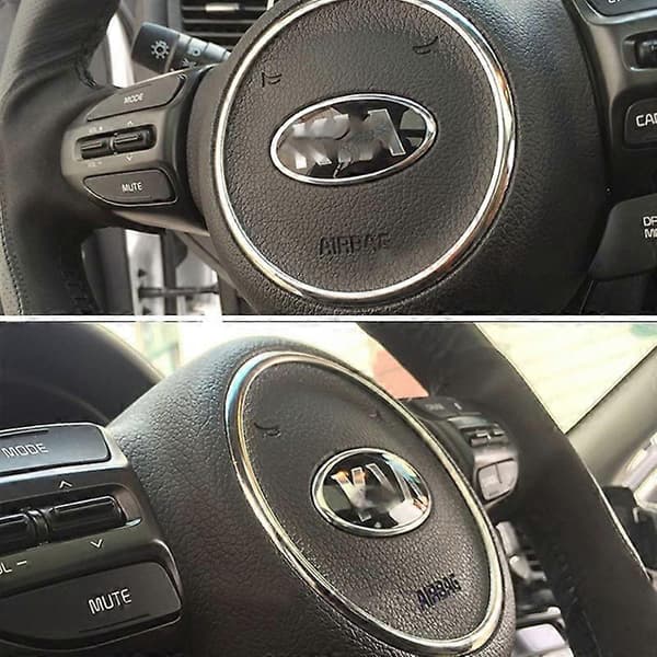 Rustfrit spejl krom interiør rat cirkel dæk trim til Kia K5 Optima 2016-2018