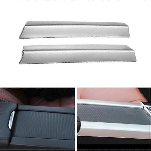 Krom Mugghållare Armstöd Box Mittkonsol Skydd Trim Ram Panel för Volvo XC60 S60 V60 2010 2011