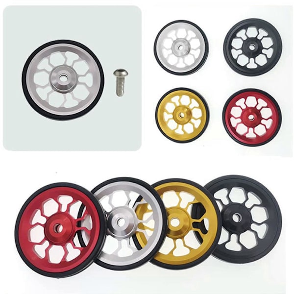 Foldbar Cykel Easy Wheel til Aluminium Legering Easywheel Ultralet Forseglet Leje Push Wheels Cykel