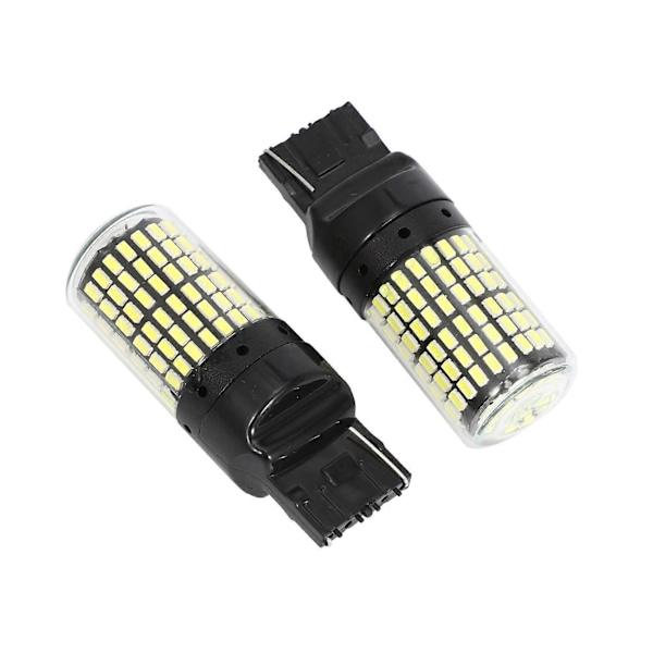 2 st Super Stark Canbus T20 7440 W21W Wy21W 144-Smd Backljus Blinkers Fel Fri Ingen F