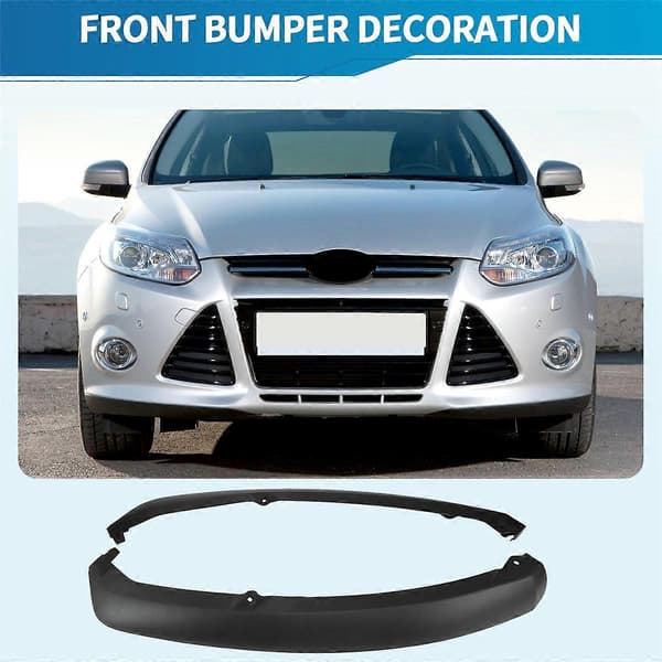 2 stk. Frontfangerleppe Spoiler Luft Hakesplitter Nedre Kappe Panel for Ford Focus 2012-2014 FO10952