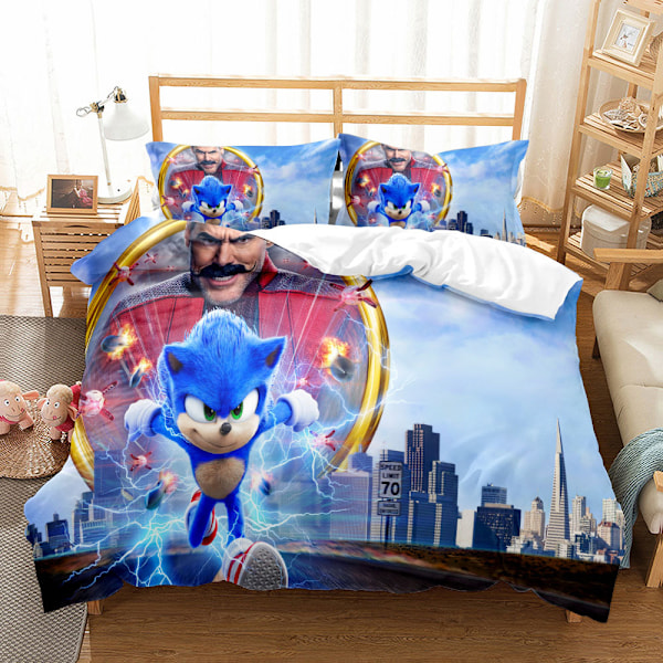 Lightning Sonic Dynetrekksett med Trykk - 06211s SINGLE 135x200cm