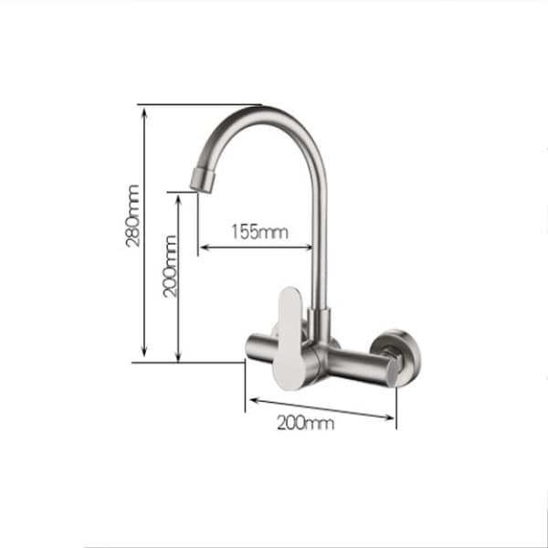 Maple 304 Rostfritt Stål Köksblandare - Mopp Balkong Pool