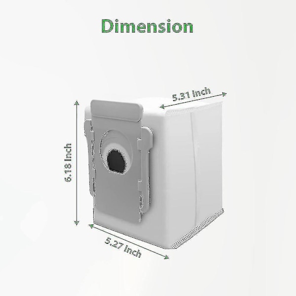 10 stk. støvsugerposer for Irobot Roomba J7+, i7, I7+, I3+, I6+, S9 (9150)-mxbc
