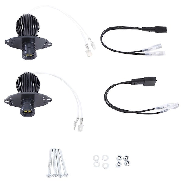 2 st LED Angel Eye Marker Glödlampor 20W Xenon Vit Högeffekts LED-lampa för BMW E90 3-serie 2006-2008