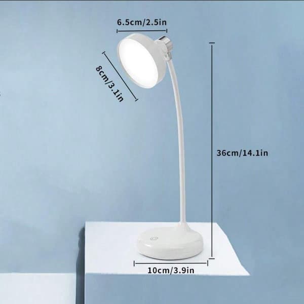 Øyebeskyttelse Bordlampe USB Oppladbar Leselys Nattlys
