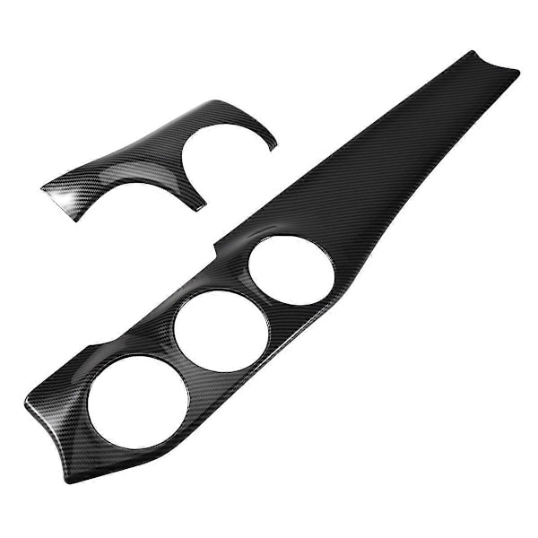 2 st/set Kolfiber Bil Centerkonsol Luftkonditioneringspanel Dekoration för Mercedes Benz W176 GLA X