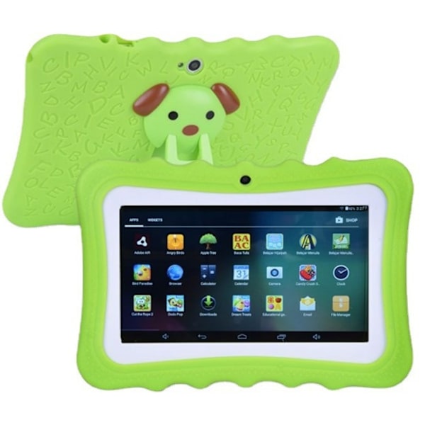 Nettbrett for barn, 7-tommers skjerm, 8 GB ROM, 1024*600 oppløsning, Wifi-nettbrett for barn 1+16g
