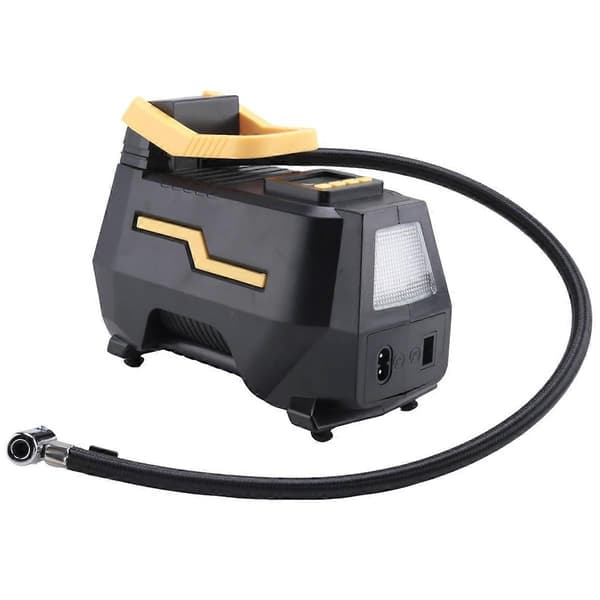 Bil AC/DC 12V Däckpump Bärbar Digital Luftpump med LED-ljus & Lång Strömkabel