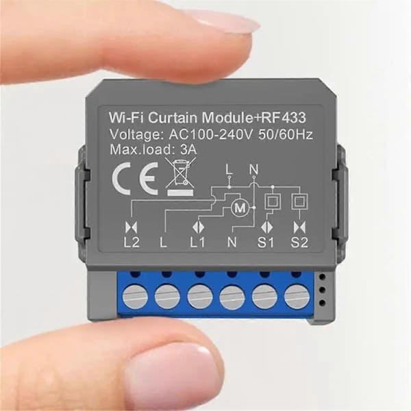 Tuya Smart WiFi Gardinbryter Persiennebryter RF433