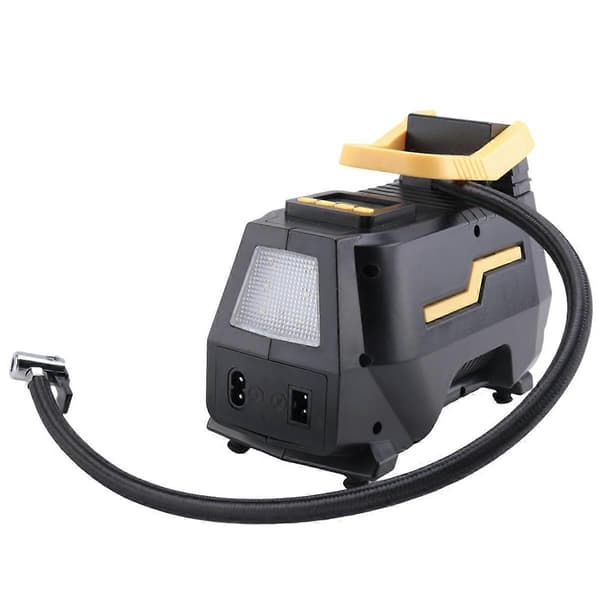 Bil AC/DC 12V Däckpump Bärbar Digital Luftpump med LED-ljus & Lång Strömkabel