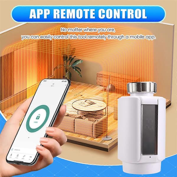 Tuya ZigBee Smart Termostatisk Radiatorventil Automatisk Wifi Temperaturkontrollventil Stöder Alex