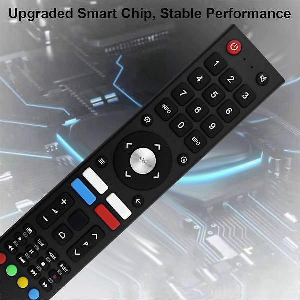 Ersättningsfjärrkontroll för CHIQ Smart 4K UHD TV L32H7N L32H7S U43H7AN U43H7L U43H7LX U50H7AN U50H7N U55H7A
