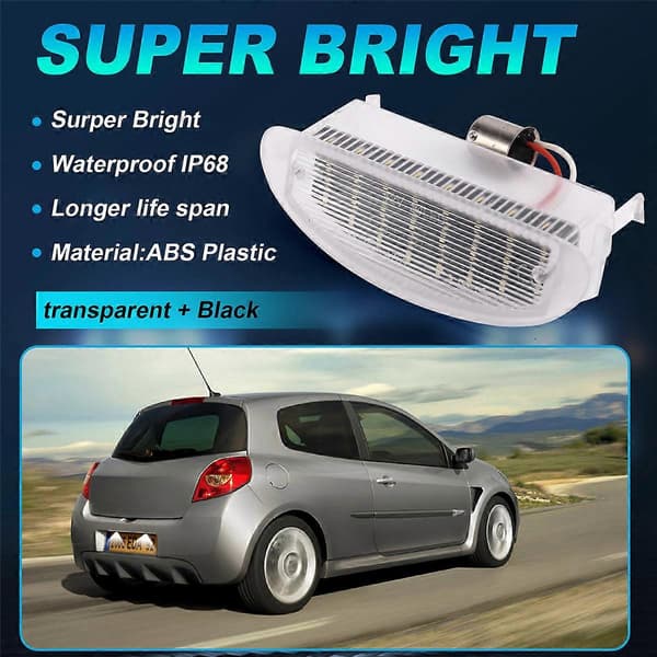 Nummerpladelygte til Renault Clio MK2 1998-2006 Twingo 1993-2007
