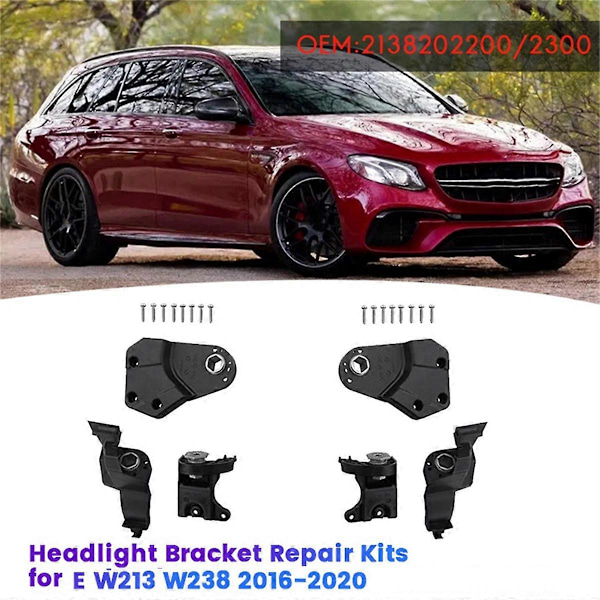 1 par strålkastar fäste reparationssatser A2138202200 A2138202300 för Mercedes Benz E W213 W238 2016-2020