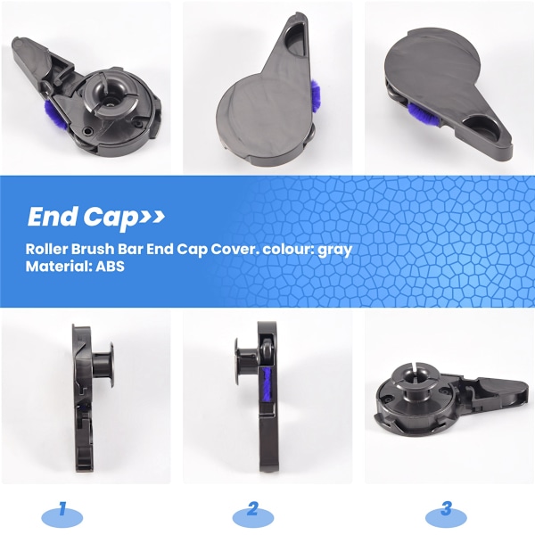 Rullebørste Bar End Cap Deksel for Dyson Digital Slim, V8 Slim, V12 V15 Detect Slim Støvsuger Reservedeler