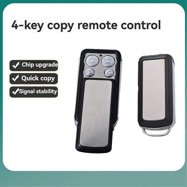 Fjärrkontroll 433mhz Grind Garageport Kontroller Garage Kontroll Duplicator Black & Silver