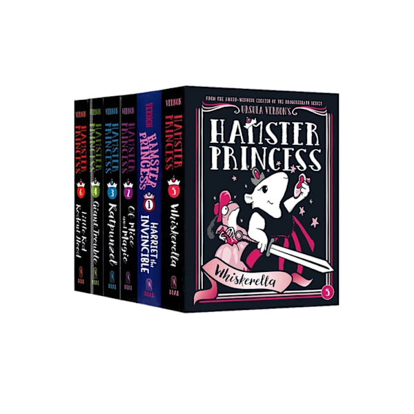 Hamsterprinsesse serien 6 bøger af Ursula Vernon Ratpunzel Hardcover