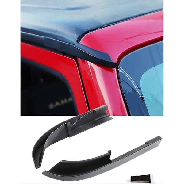 Uppgraderad version Stuprörsförlängningar, Regnränna Avledare, För 2011-2017 Jeep Wrangler JK JKU