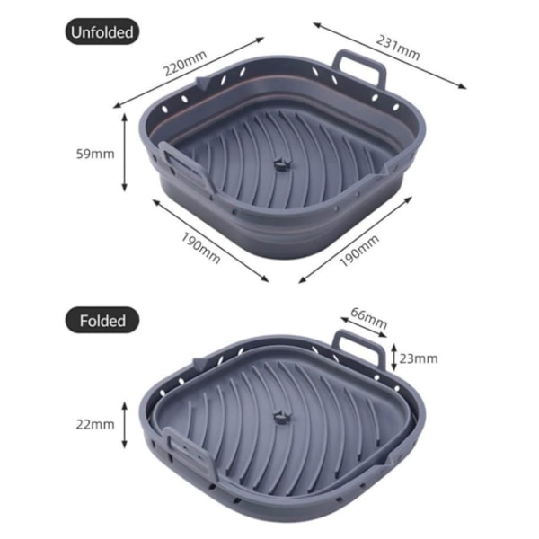 Silikone Airfryer Form 5.5L, 6L, 21L Kompatibel med COSORI, Philips A