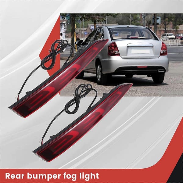 for Hyundai Accent 2017-2019 LED Reflektor bak, Bremselys, Tåkelys, Lampeindikatorlys T
