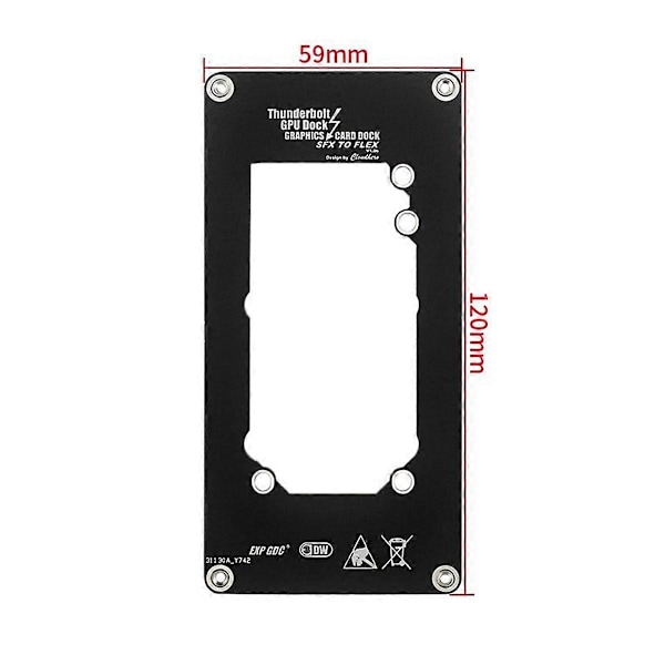 EXP GDC FLEX(1U) til SFX Beslag SFX til FLEX Adapter Holder til TH3P4G3 Thunderbolt-Kompatibel GPU Do