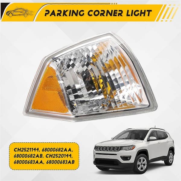 For Jeep Compass 2007-2010 Parkeringslys Blinklys Hjørnelys Hus