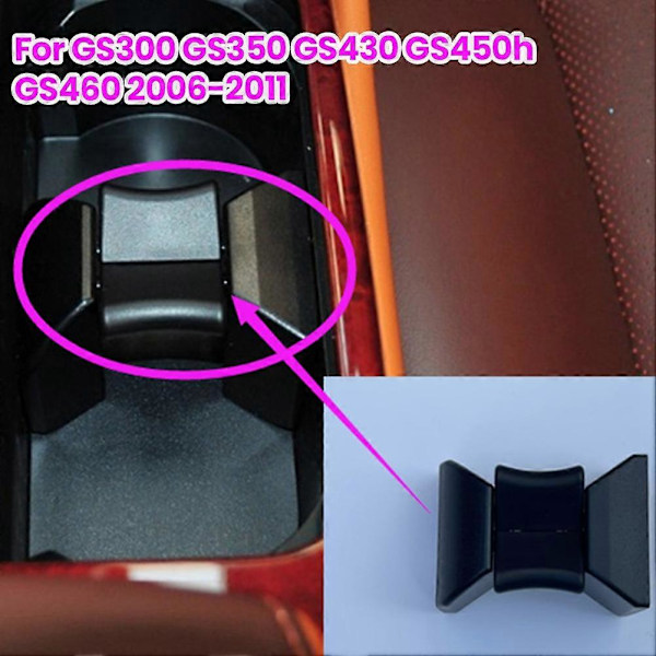 Midterkonsol Kopholder Indsats Divider til GS300 GS350 GS430 GS450H GS460 2006 07 08 09 10 2011 Ne