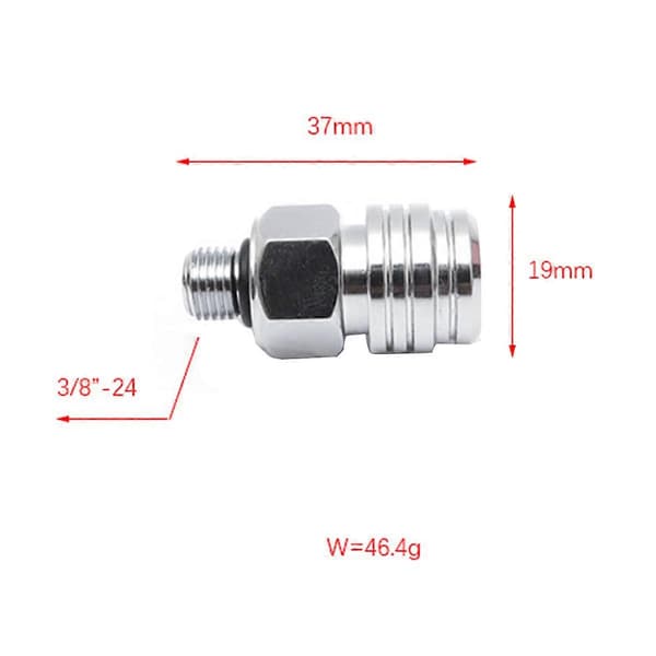 Sukelluslaitesäädin BCD - 3/8-24 matalapaineadapteri CCR-adapteri sukellusosa