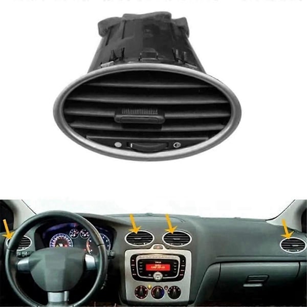 För Ford Focus MK2 2005-2013 4M51-A014L21-AD Främre Instrumentbräda Mitt Luftkonditioneringsutlopp Ventilgaller A