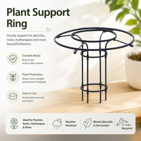 Samlet paraplyspalier til klatreplanter, 120 cm høj, havestøtte