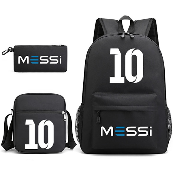 Messi 3 osaa Setit Reppu Mochila Lasten Tilavuus Laukut Black 3