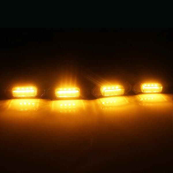 [Plug & PLAY] Bil LED Front Grill Røget Gult Lys Kørelys Lampe til Universal Pi