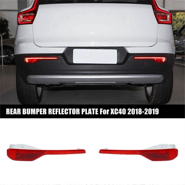 Reflektorplate for bakre støtfanger 31656865 for Volvo XC40 2018-2023 Bremselys Reflektor Lys Trim W