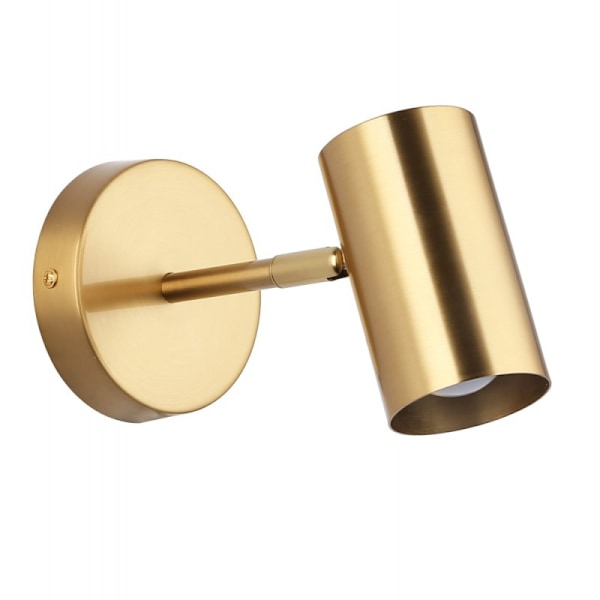 Justerbar E27 spotlight for soverom, studierom, nattbord Gold