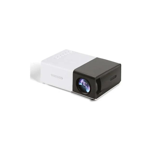 Mini Bærbar LED HD 1080P Videoprojektor - Forbedret Lysstyrke - Klart Billede - Flere Grænseflader Black