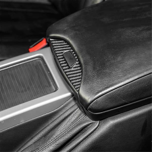 Kolfiber för X5 Mittkonsol Armstöd Box Switch Cover Trim