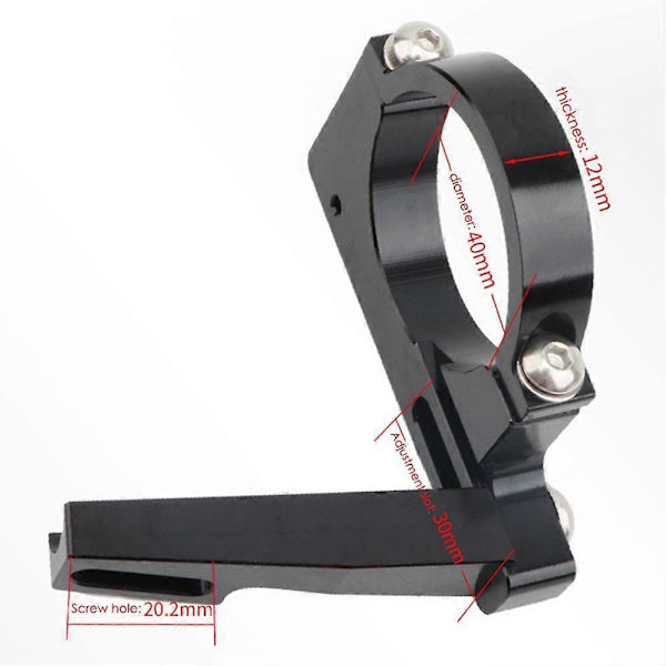 2X Sp8 Foldecykel Front Derailleur Adapter Konvertering Monteringsbase 40mm Klemmering BMX Cykling