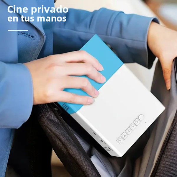 YG300 Mini HD -kotiprojektori USB- ja SD-muistilla, kotiteatteri, parempi elokuva-, TV- ja pelikokemus ulkoiluun Blue