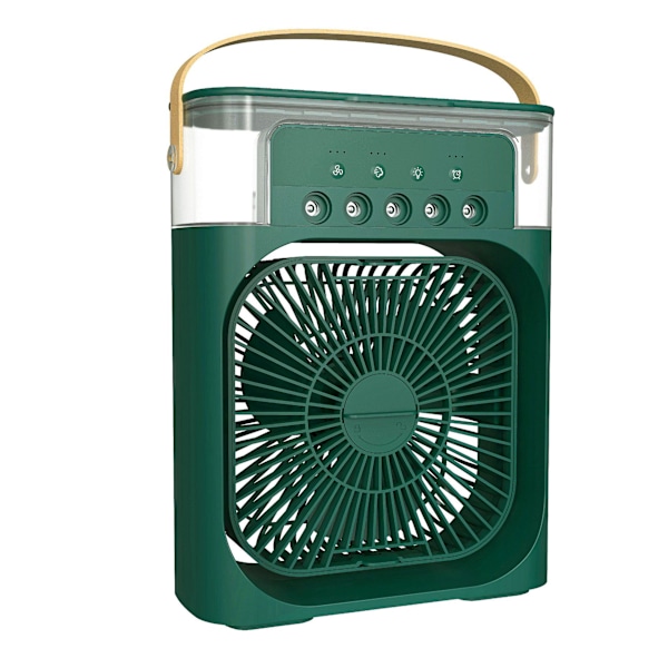 Bærbar Aircondition Luftkøler 4 i 1 600ml 3 Hastigheder Ventilator Green