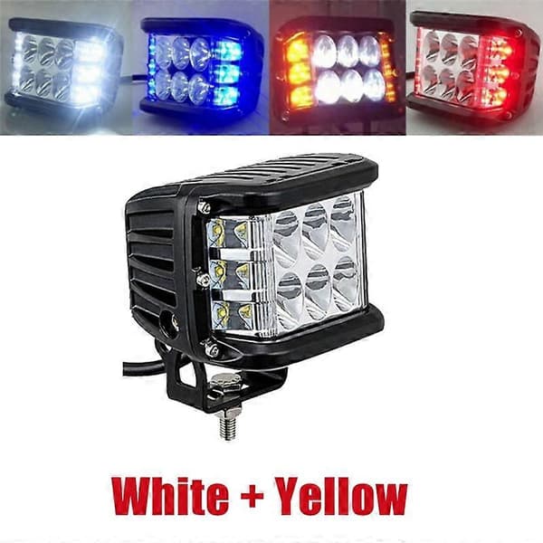 Auto Trippel Sidebelyst Arbeidslys Kuppellys Burst Blinkende Lys Frontlykt Spotlight Strobelys